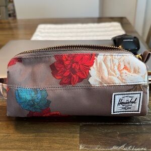Herschel Supply Company Floral Pouch - Red, Blue, White